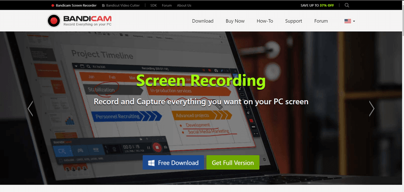 bandicam record screen