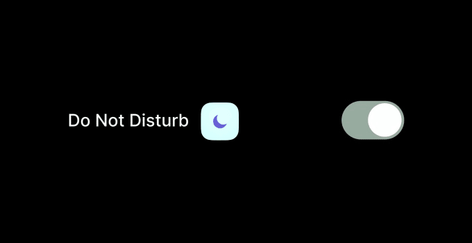 do not disturb mode